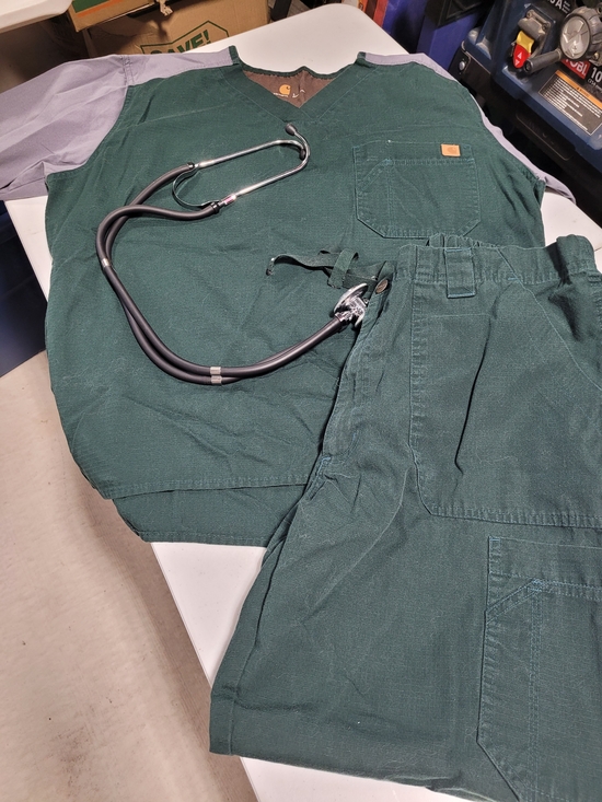 Carhartt Other - Carhartt Men’s Dark Green Utility Cargo Scrub Set